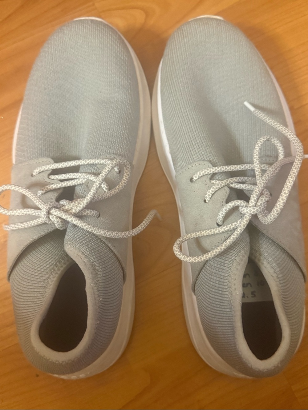 Vessi Everyday Womens Size 10 Waterproof Shoes Sneakers Gray White